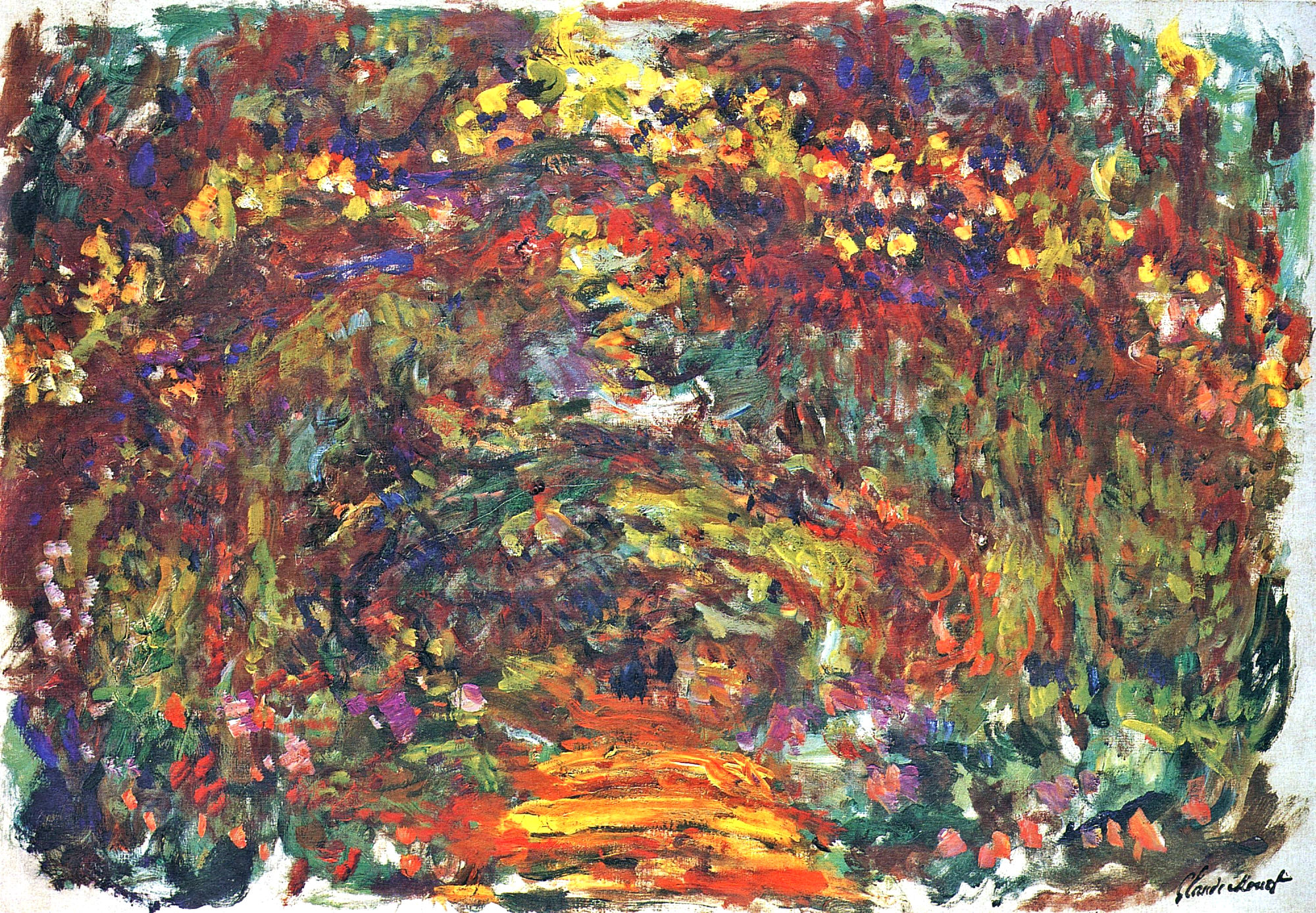Path under the Rose Trellises, Giverny 1922